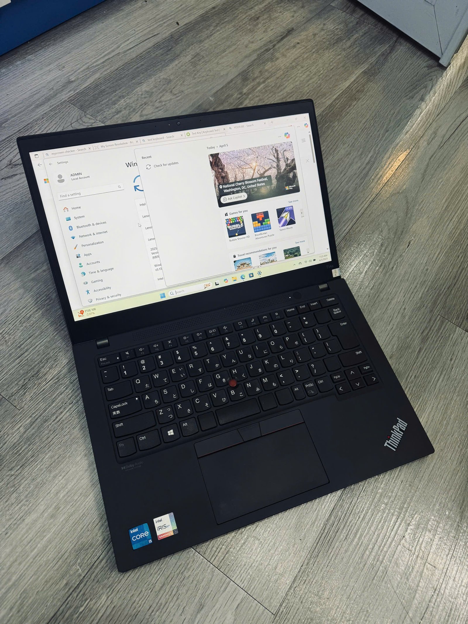 Lenovo Thinkpad T14S Gen 2 (2021) (Core i5-1135G7 / RAM 16GB / SSD 256GB / Màn 14.0 inch FHD)