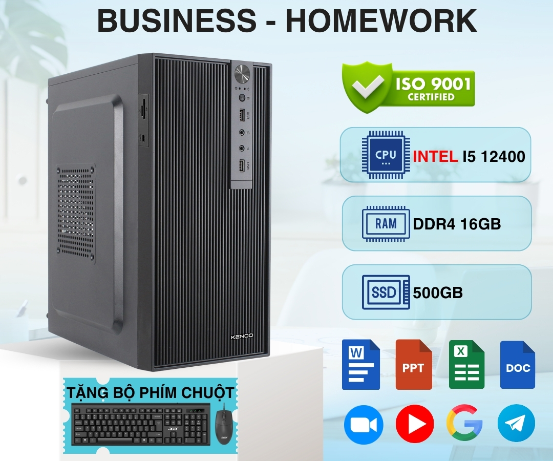 PC Văn Phòng - PC3B Office 06 ( i5 12400 - 16GB RAM - SSD 500GB - 450W)