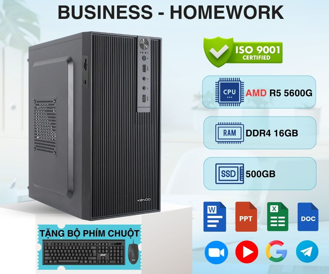 PC Văn Phòng - PC3B Office Manager 2 ( R5 5600G - 16GB RAM - SSD 500GB- 450W)