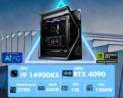 Máy trạm Workstation 3BWS AI 03-I9KS/64GB/RTX4090