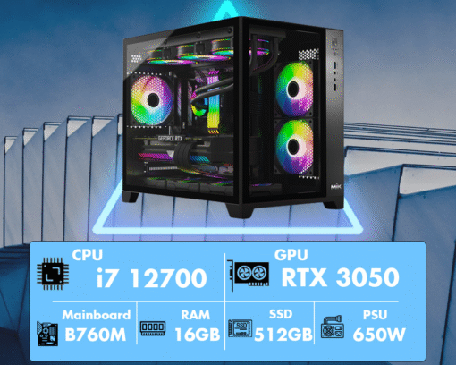 Máy tính 3BWS DESIGNER 27 (I7 12700/B760/16GB/512Gb SSD/ RTX 3050 8Gb/650W)