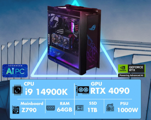 Máy trạm Workstation 3BWS AI 01-I9/64GB/RTX4090