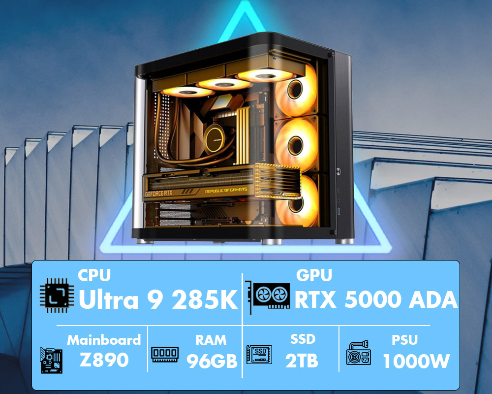 Máy tính 3BWS AI 08 (Core Ultra 9 285K/Z890/96GB/RTX 5000 ADA 32Gb)