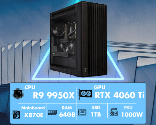 Máy trạm Workstation 3BWS CREATOR R9/X870/64G/1TB/RTX4060TI
