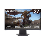 Màn hình cong gaming LG UltraGear 27GS60QC-B (27Inch/ QHD (2560×1440)/ 1ms/ 180Hz/ 300cd/m2/ VA)
