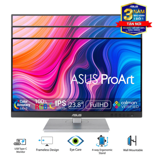 Màn hình đồ họa Asus ProArt PA247CV/P (23.8Inch/ Full HD/ 5ms/ 75HZ/ 300 cd/m2/ IPS/ USB-C/Loa) - Ảnh 5