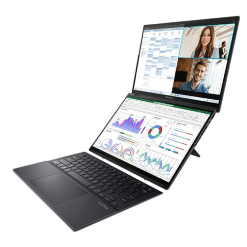 Asus ZenBook Duo UX8406MA-PZ142W(Ultra9 185H/32GB RAM/1TB SSD/14 3K Cảm ứng/Win11/Xám/Bút+Túi+Cáp) - Ảnh 2
