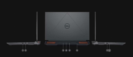 [New 100%] Dell Gaming G15 5530 2023 (Core i5-13450HX, RTX 3050 6GB, Ram 16GB, 512GB, Màn 15.6' FHD 120Hz) - Ảnh 3