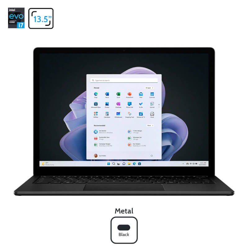 Surface Laptop 5 13.5″ Intel Evo 12th Core i7 Ram 16GB SSD 512GB